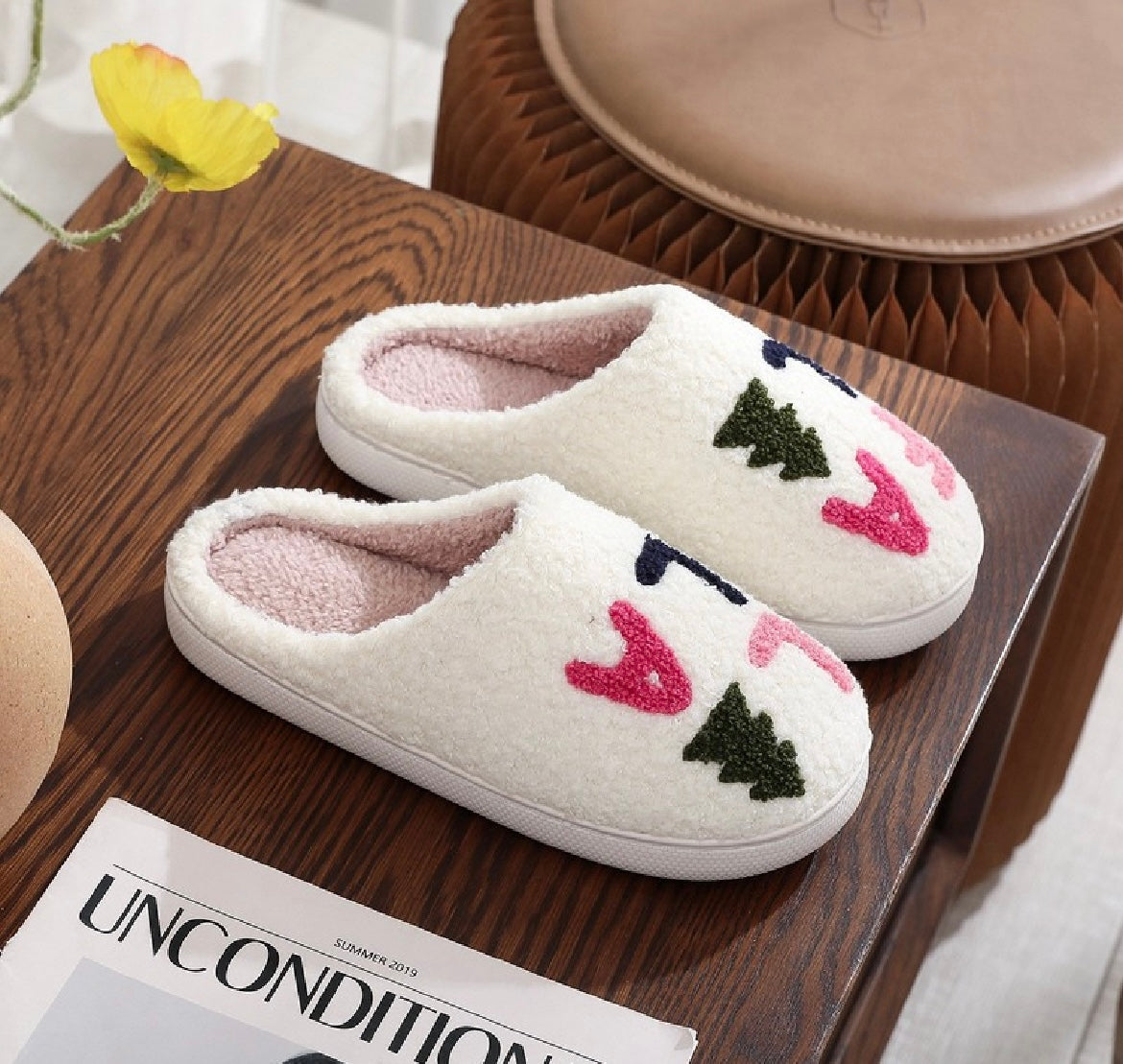 Christmas Fuzzy Slippers